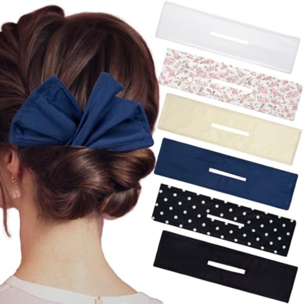 6pcs Deft Hair Bun Makers, 6 Colors French Hair Donut‎ Twister for Women